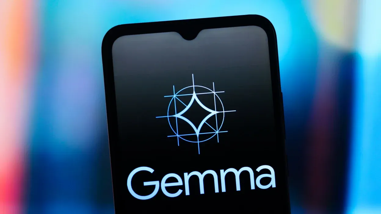 google gemma on phone screen