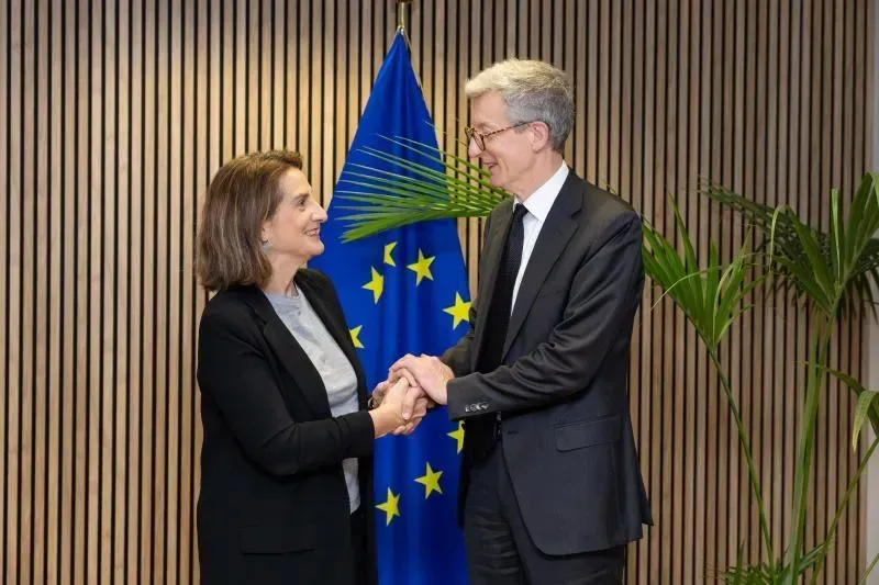 Teresa Ribera and Anthony Whelan